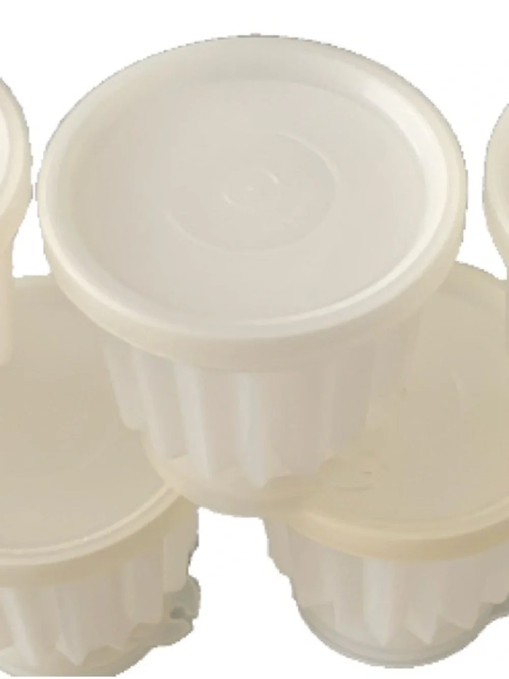 Vintage Tupperware Jel-N-Serve Jello Jell o Molds Lot of 7 With Lids #297 USA